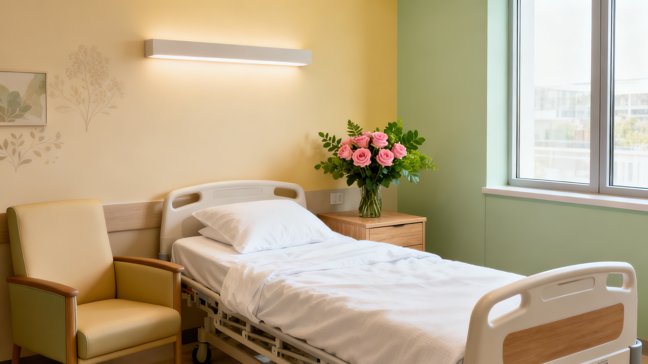 Couple enceint visitant une maternité pour faire leur choix