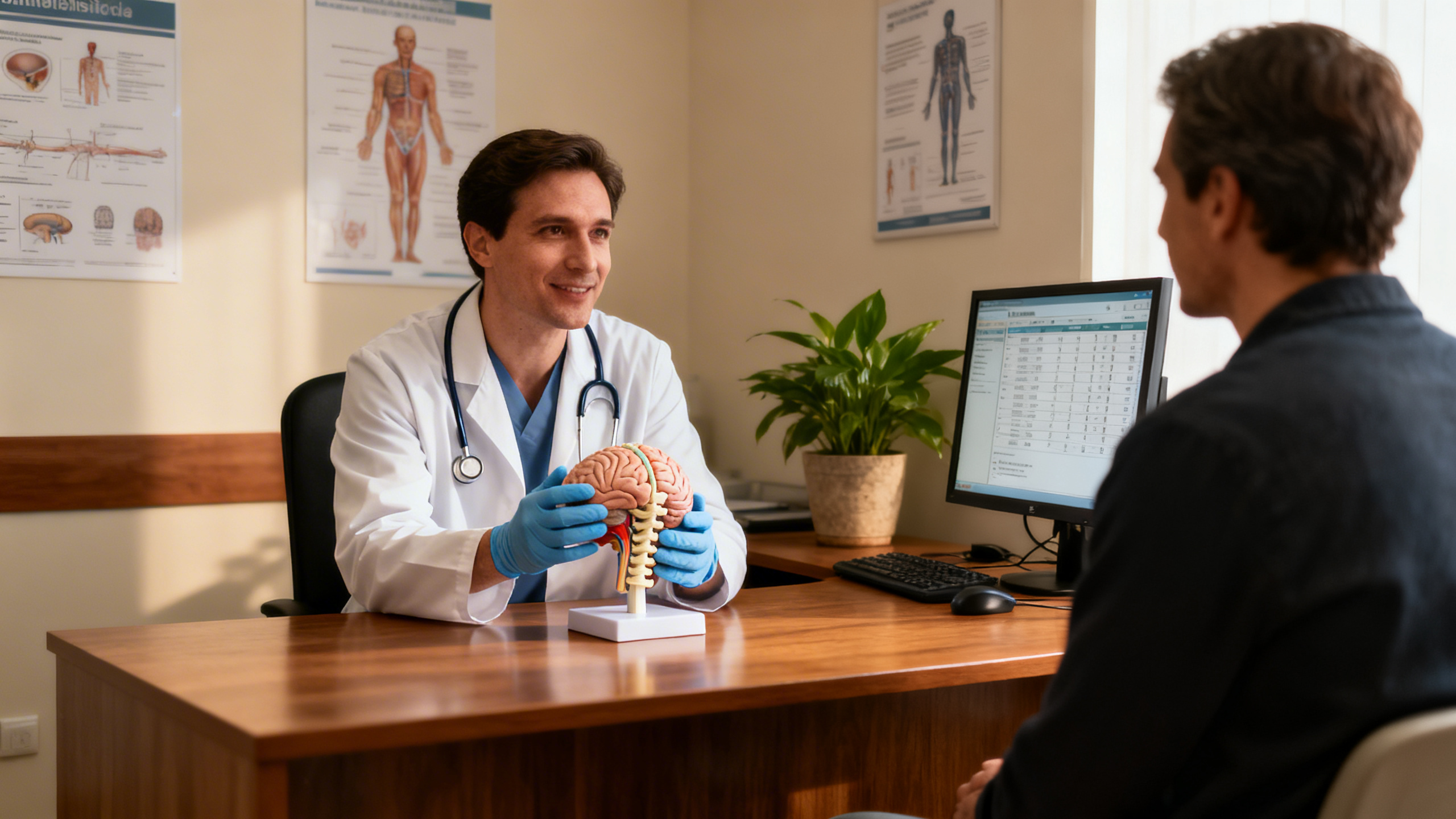 Consultation préanesthésique avec une femme enceinte à la maternité