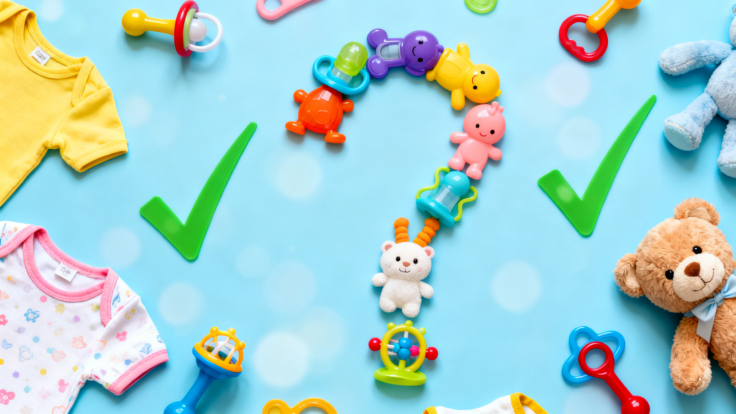 Point d'interrogation entouré de symboles scientifiques et de mythes