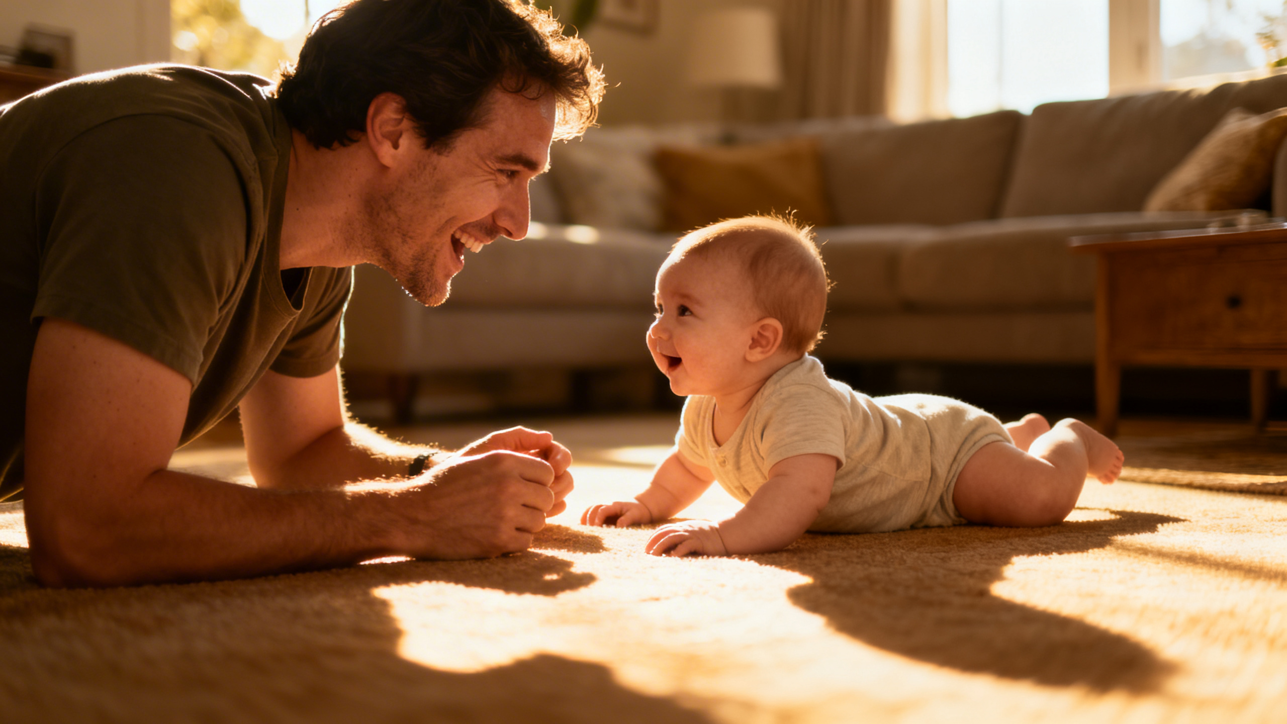 Papa tenant son nouveau-né contre sa peau, peau à peau