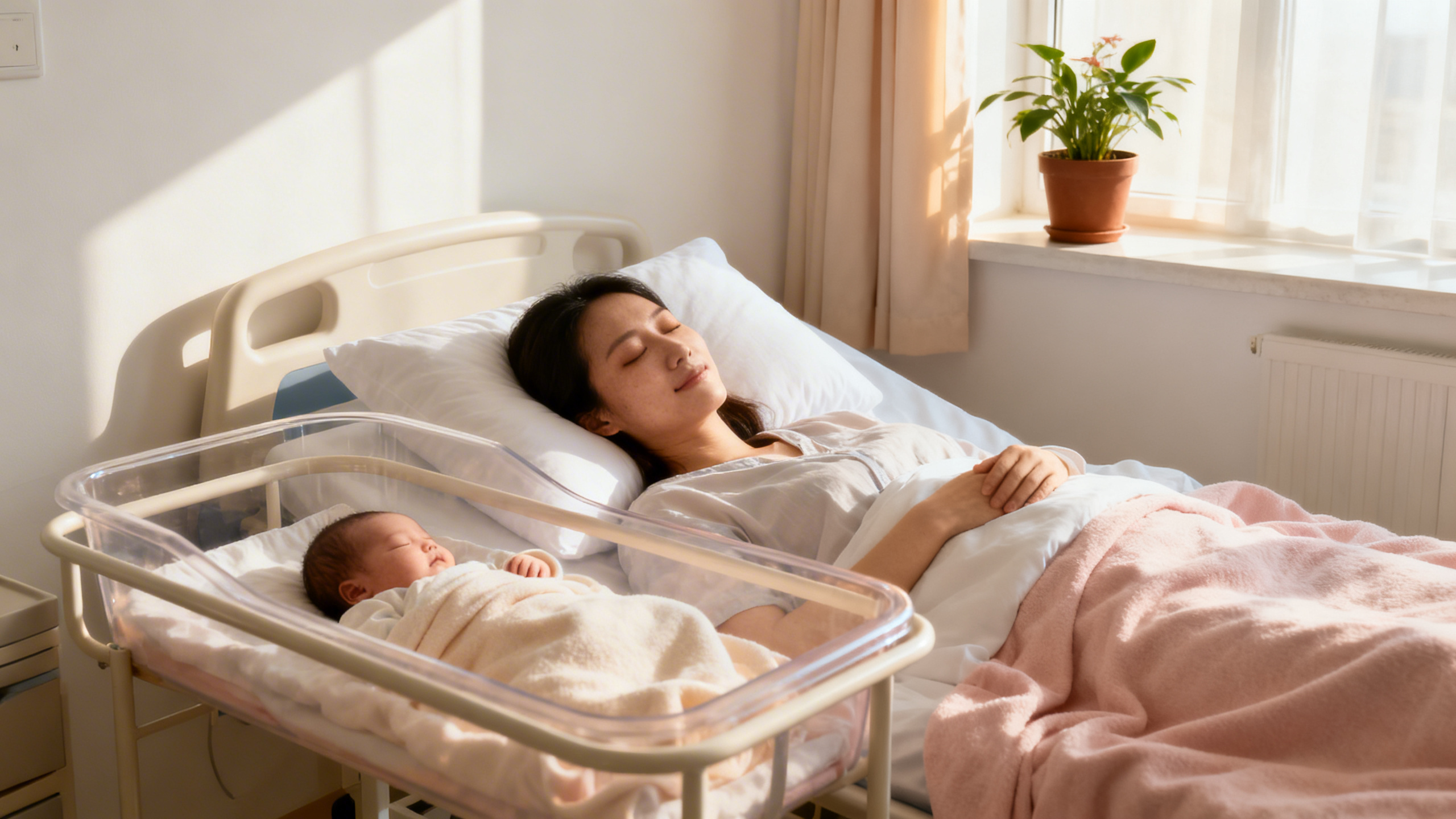 Jeune maman serrant son bébé contre elle dans un moment de douceur et de récupération