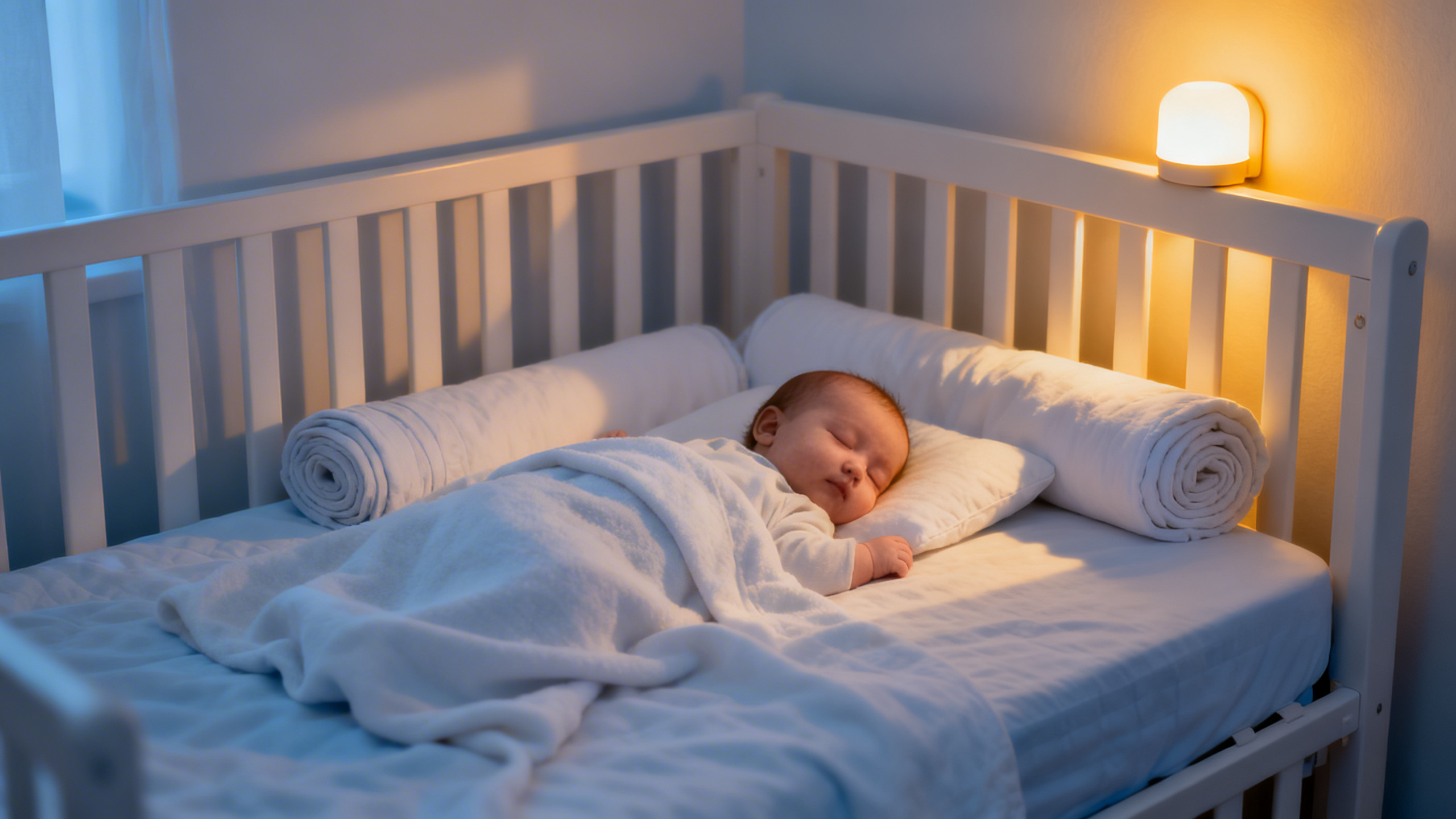 Bébé dormant paisiblement dans son lit
