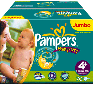 Pampers couches jetables